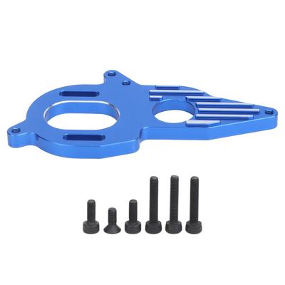 Aluminum Alloy Motor Heat Sink Mount Motor Heat Sink for Arrma 4x4 Granite Mega 1 10 CarBlue