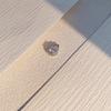 Pear-Shaped Moissanite Pendant Necklace in White Gold - 1 Carat, Luxury Women's Jewelry.