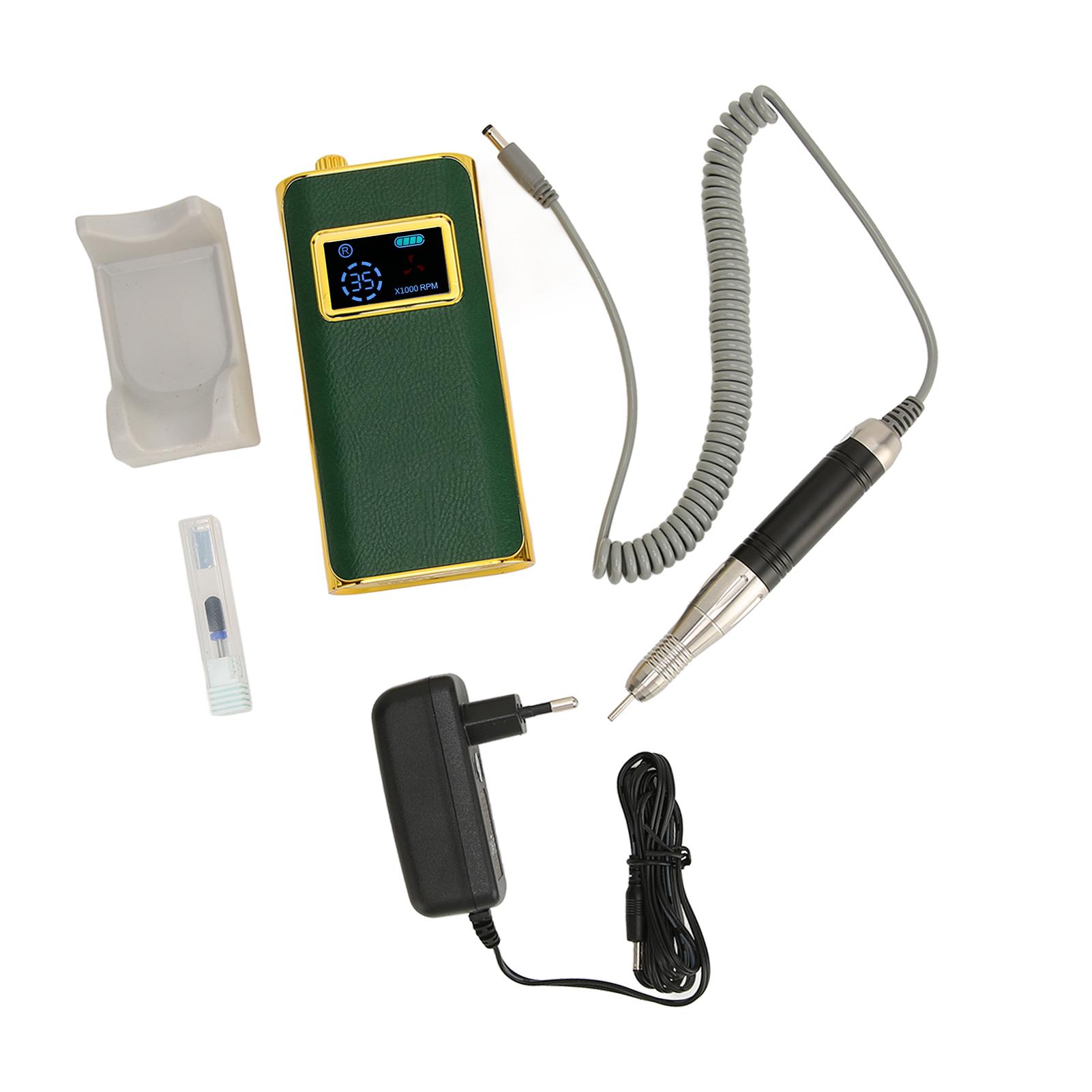 

Электрическая полировка ногтей перезаряжаемая портативная электрическая дрель для ногтей 35000 об/мин EU PLUG