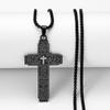 Personalized Three-dimensional Cross Necklace, European and American Fashion Trend Temperament Stainless Steel Pendant Jewelry