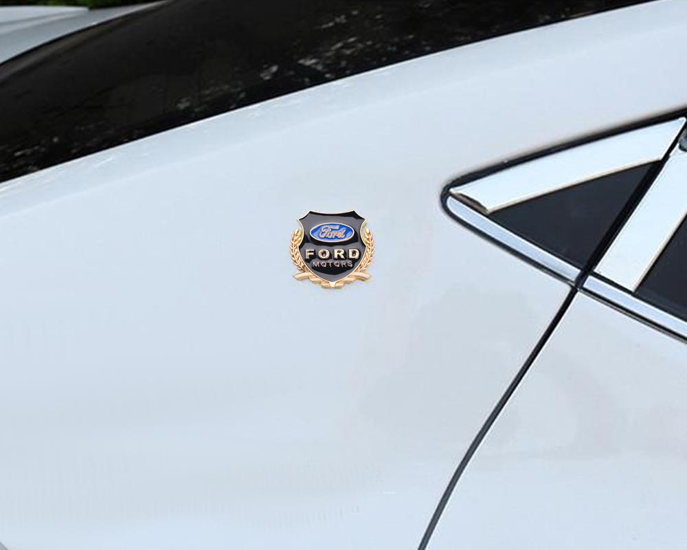 3D Metal Car Badge Body Trunk Sticker Auto Window Refit Decal Accessories For Ford Ranger Focus Kuga Mustang MAX Transit Mondeo