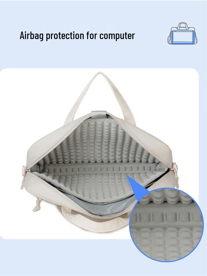16-Inch Airbag Laptop Bag: Large Capacity, Thick Handheld Briefcase with Custom Logo