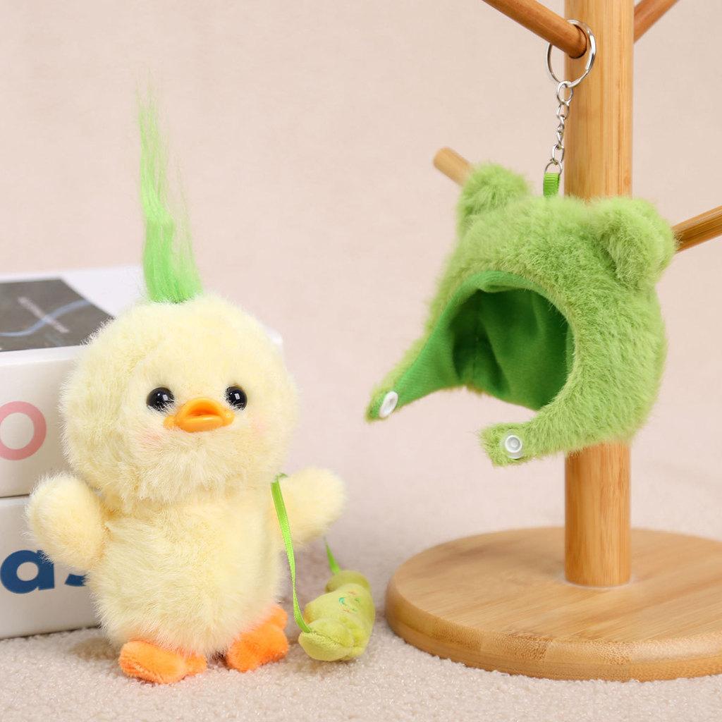 Cute Animal Plush Duck Pendant With Pp Cotton Filling For Travel Accessories