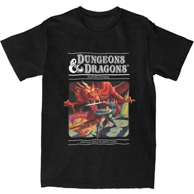 Koszulka dla fanów gry Dungeon and Dragon Odzież dla mężczyzn i kobiet Koszulka z nowościami z czystej bawełny Krótki rękaw Odzież Klasyczny T-shirt Topy