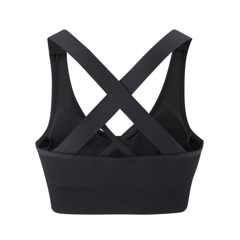 

Женский спортивный бюстгальтер большого размера с перекрещенной спинкой – Быстросохнущий, Ударопрочный для бега, фитнеса и йоги. XXL