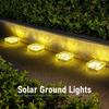 Solar Brick Lights Ice Cube Light Lamp Frosted LED Landscape Light Buried Light for Outdoor Night Lamp Garden Pathway Decoration