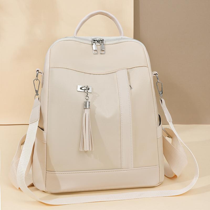 Tassel Backpack Women's Large Capacity Backpack Travel Bag