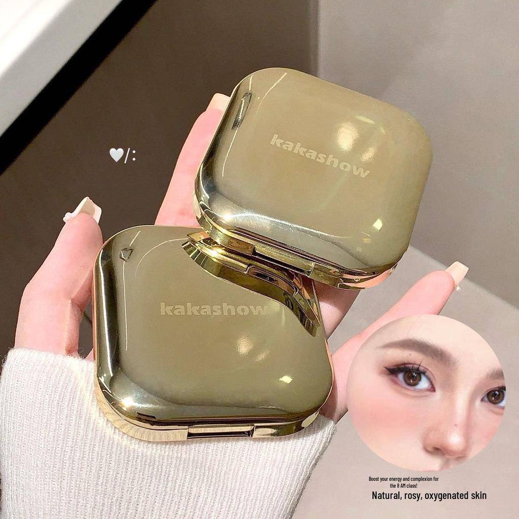 Kakashow Soft Light Brightening Blush: Natural Matte Gradient, Long-Lasting, Waterproof.