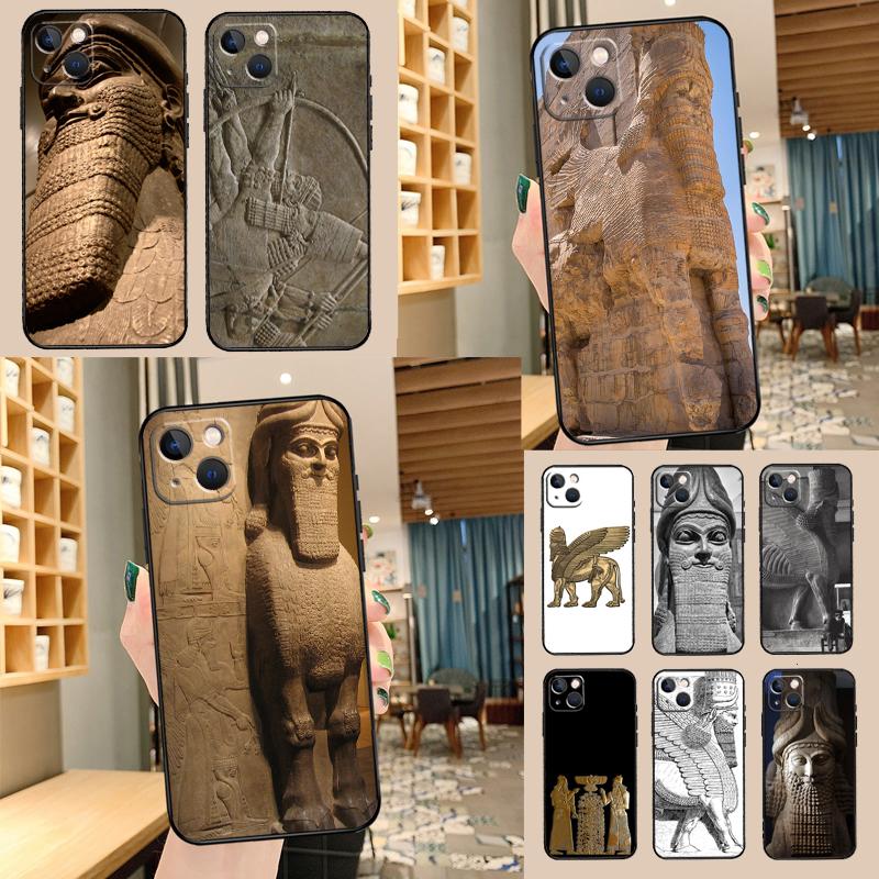 Lamassu Assyrian Winged Lion For Huawei Nova 12i 11i 8i 12s Y73 Y72 Y61 Y91 Y90 Y70 Y60 9 10 SE P60 Pro P30 P40 Lite Case