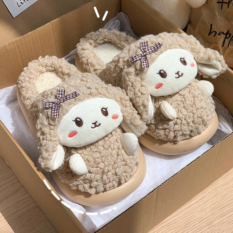 

Женские мультяшные хлопковые тапочки осень и зима новые теплые плюшевые домашние комнатные пушистые для улицы женские хлопковые туфли 40-41