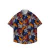 Summer 3D Printed Short Sleeve Flower Shirt Men'S Vintage Hawaiian Beach Casual Loose Men'S Large Size Shirt
