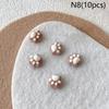 10Pcs 3D Plush Mini Cat Paw Nail Art Charms Velvet Resin Nail Art Decoration Cartoon Diy Manicure Salon Party Winter Girls Gift
