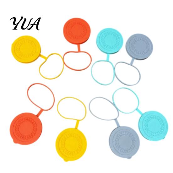 Silicone Can Lids Yogurt Jar Lid, Reusable Leakproof Sealing Lid for Food Cover Glass Jar, Milk Bottle, Dishwasher Safe Canning