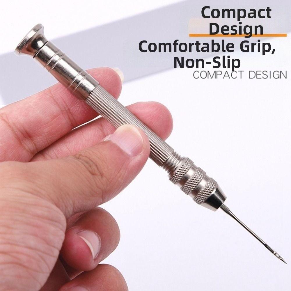 9 pcs/set DIY Craft Leather Sewing Kit Straight Hook Punch Stitching Needles  Shoes  Punching