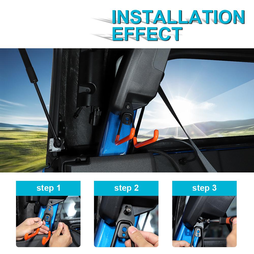 Univerzální Automobilový Pár Závěsný Hák pro Jeep Wrangler Pro Dodge Pro Ford Mustang Pro Ford Bronco Autopříslušenství