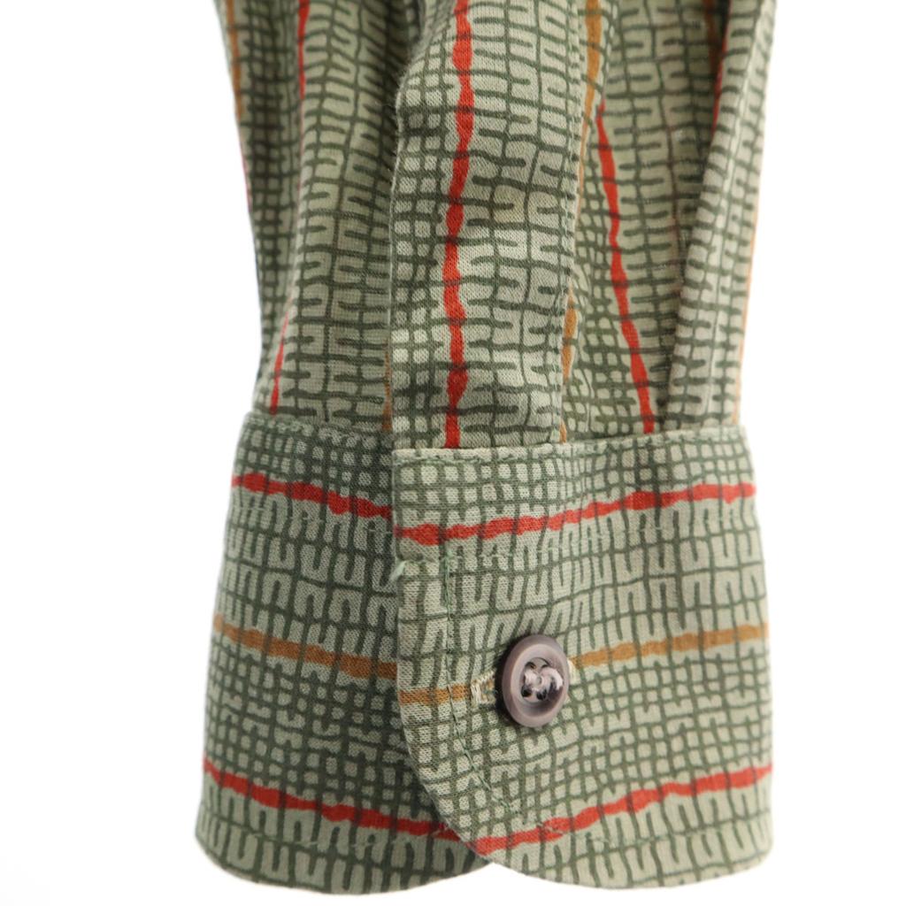 Yves Saint Laurent 90s Old Overall Handle Long Sleeve Half Button Shirt M Men's Used