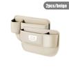 Car Seat Crevice Storage Box for Jeep Renegade Wrangler JK Grand Cherokee Compass Patriot Leather Gap Filler Organizer Car Parts
