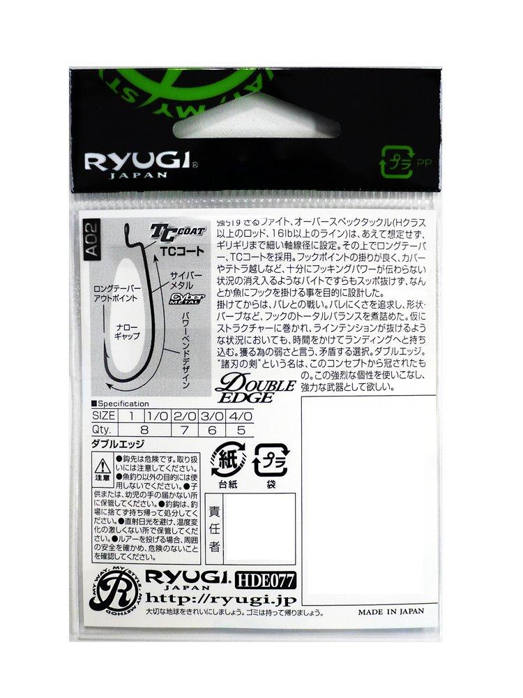 RYUGI Double Edge HDE077 Hook #40 Fishing Hook