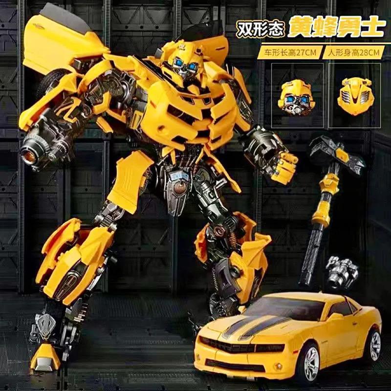 Ungiftiges Autobots Transformationsspielzeug 28 cm Legierung Warhammer Bumblebee Actionfigur Modell Kindergeburtstagsgeschenk