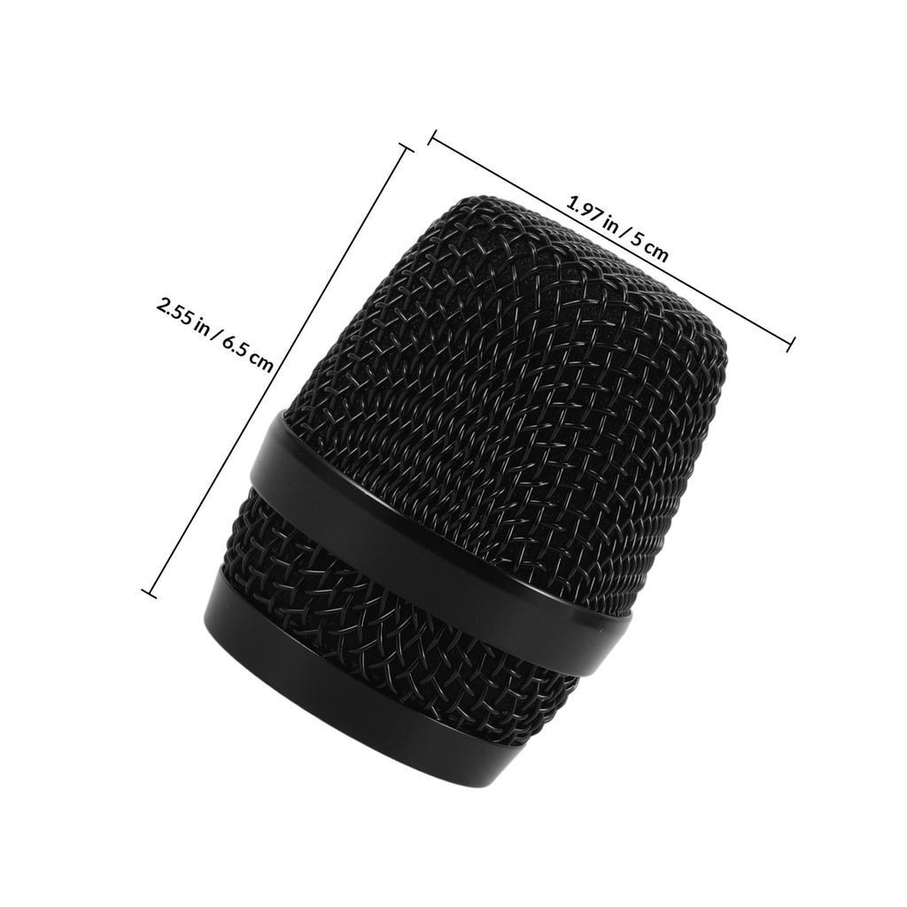 Microphone Replacement Grille Metal Mic Cover Universal Windscreen Mesh Head Caps For Noise Reduction Compatible With