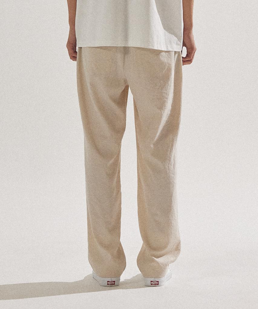 PALAP Unisex Semi-Wide Cool-Touch Elastic Waist Slacks_Pl24S5Pt011_Lbe