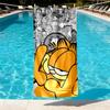 Garfield Print Beach Towel Design, Soft, Lightweight. for Home Bathroom, Spa, Pool, Yoga, Surfing, Camping, Gift for Family, Friend