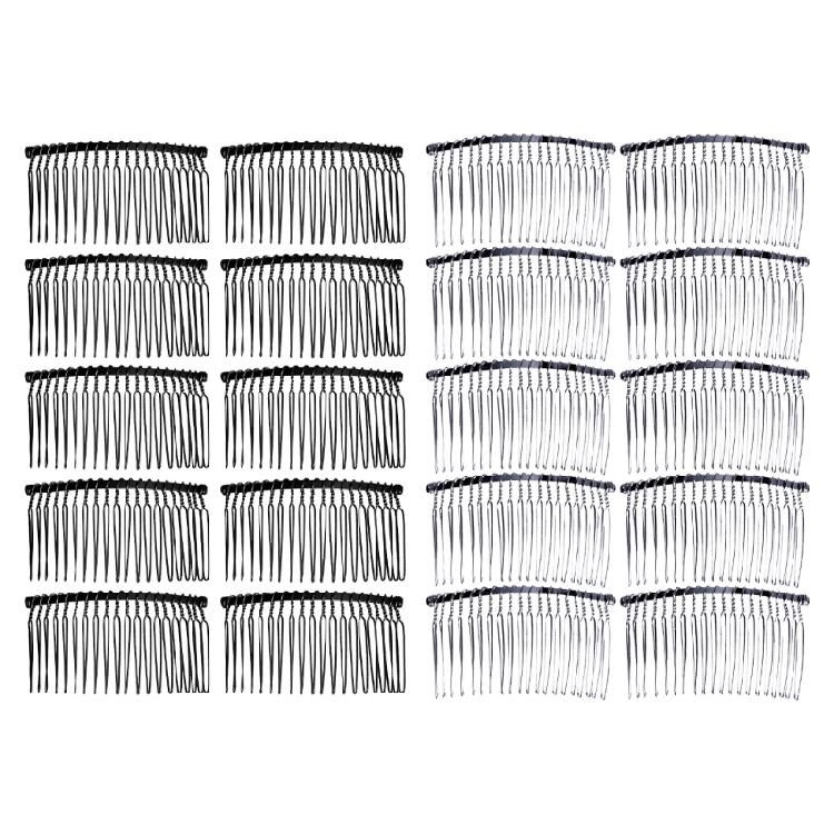 10pcs Vintage Wire Twist Comb Bridal Styling Girls Hair Accessories Jewelry for Elegant Bridal Looks