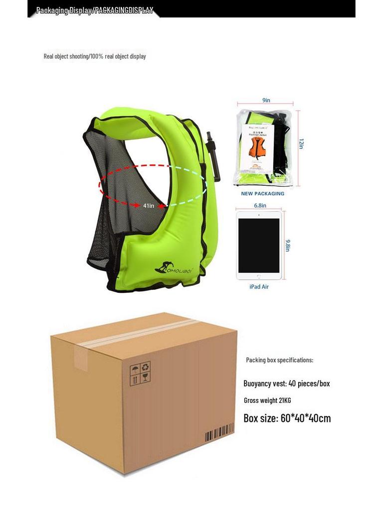 Felnőtt és Gyermek Nagy Felhajtóképességű Mellény Fürdőruha Úszáshoz, Motorcsónakázáshoz és Vízimentéshez