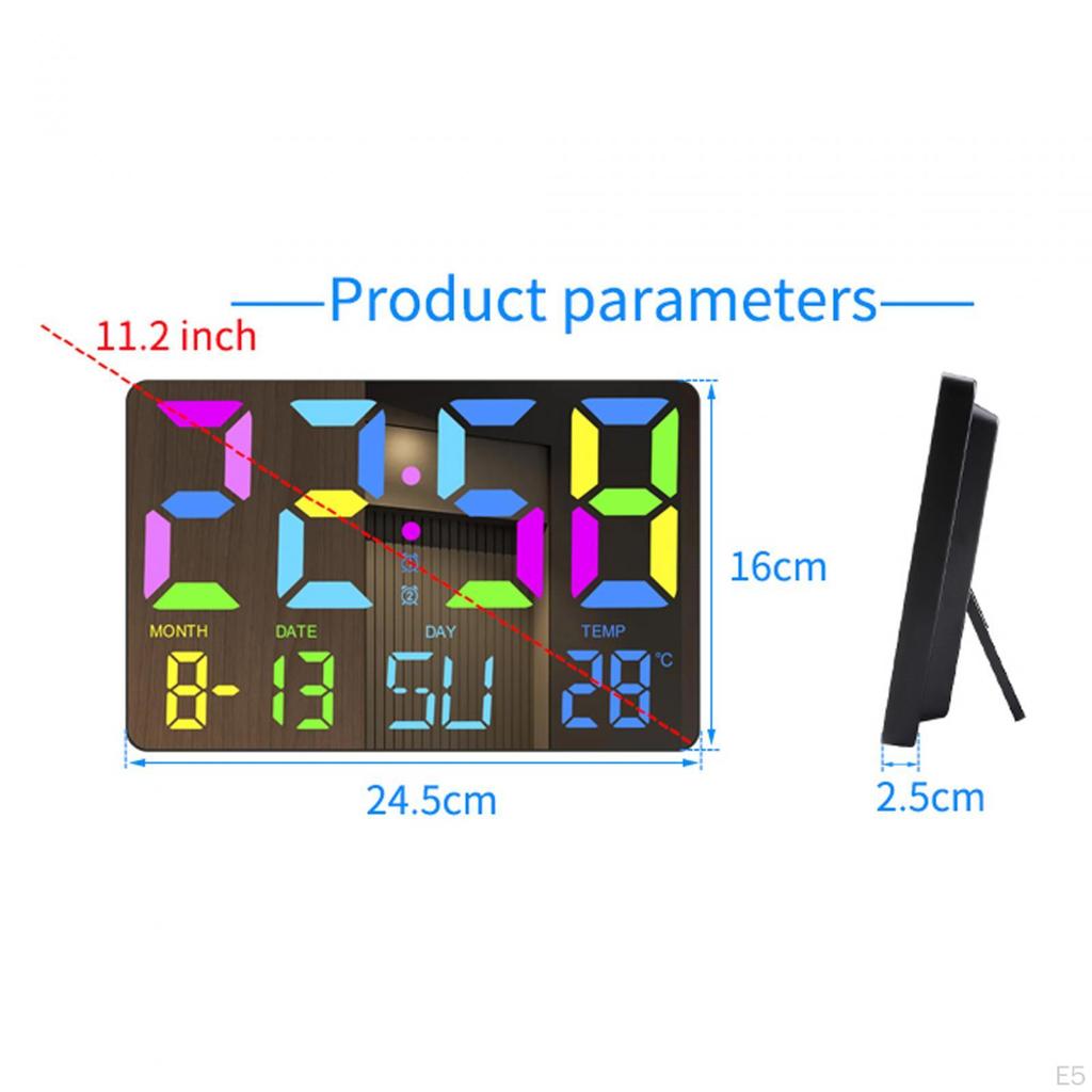 Wecker Digital Desktop Multifunktional Temperaturmesser Wanduhr für Küche