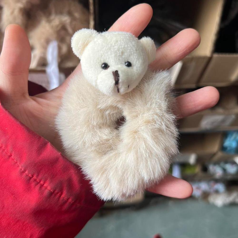 Headdress Plush Hair Tie Korean Style Cute Hair Tie Japanese Bear Hair Rope  Baby