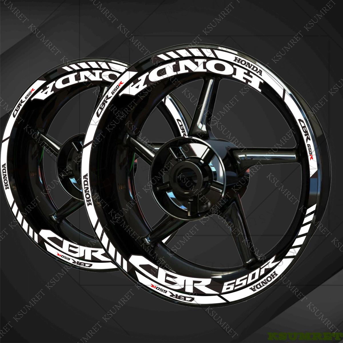 Vinyl HONDA CBR650R Wheel Motorcycle Stickers Logo Rim Decal Set