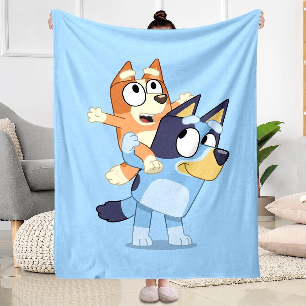 Halloween Bluey Gang Blanket Soft & Cozy Suitable for Sofa Couch Bed Four Seasons Multipurpose Modern Style Birthday Christmas Gift Blanket