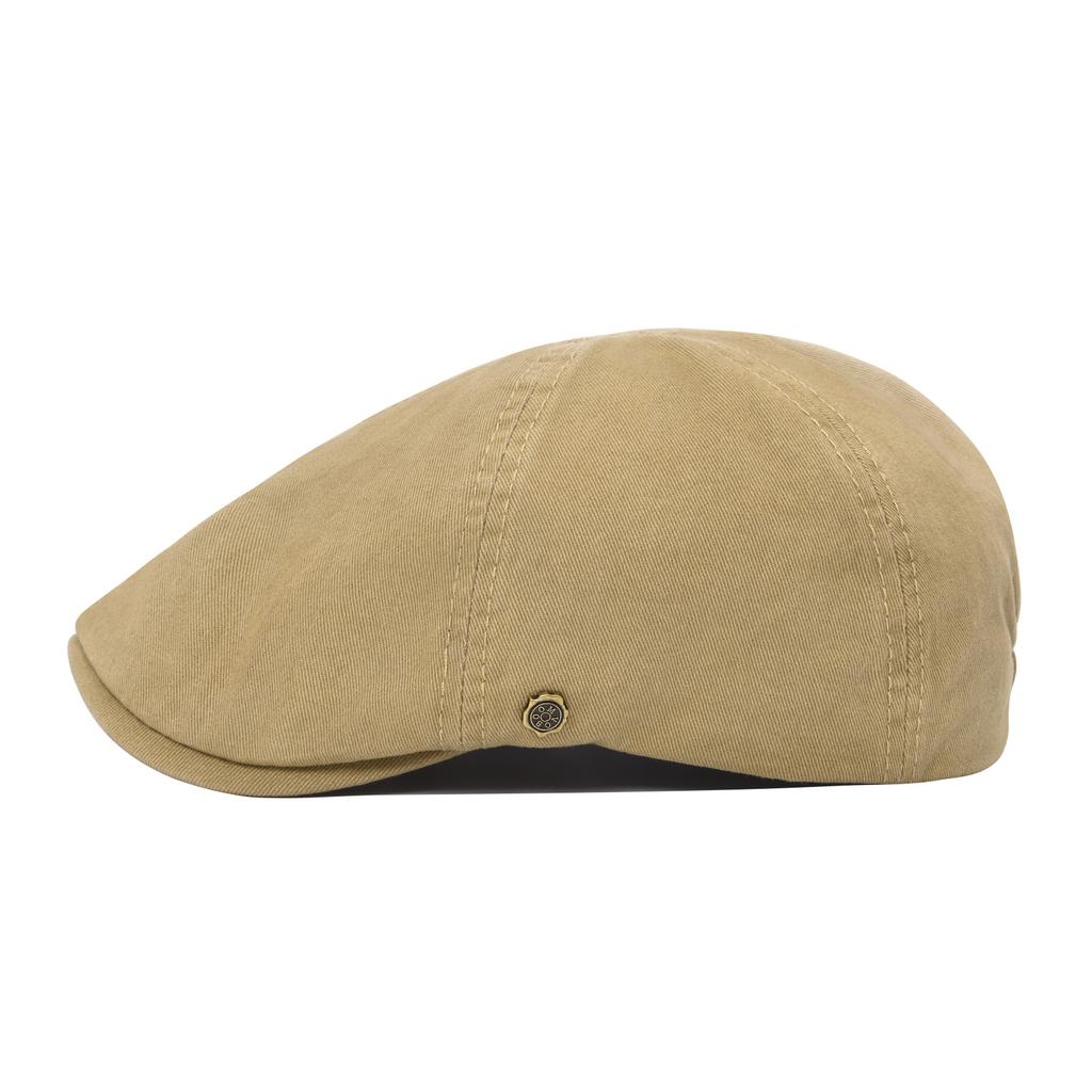VOBOOM 100% Man's Beret Cotton Gatsby Hat Ivy Cap Irish Hunting Newsboy Cap Flat Cap Cabbie Hats Driving Golf Caps
