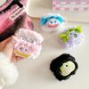 For AirPods Pro/AirPods Pro 2 Parody Expression Plush+TPU Protective Cover with Buckle