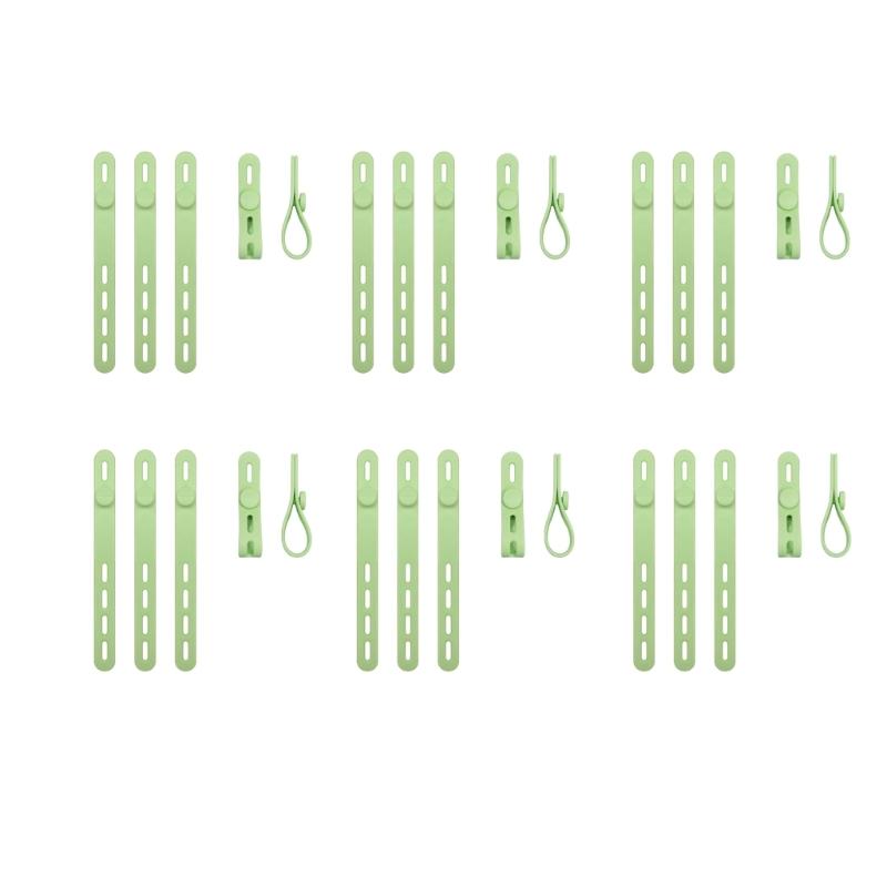 30Pcs Silicone Cable Ties Reusable Cable Management Organizers for Bundling and Fastening Cable Cords Wires Enduring