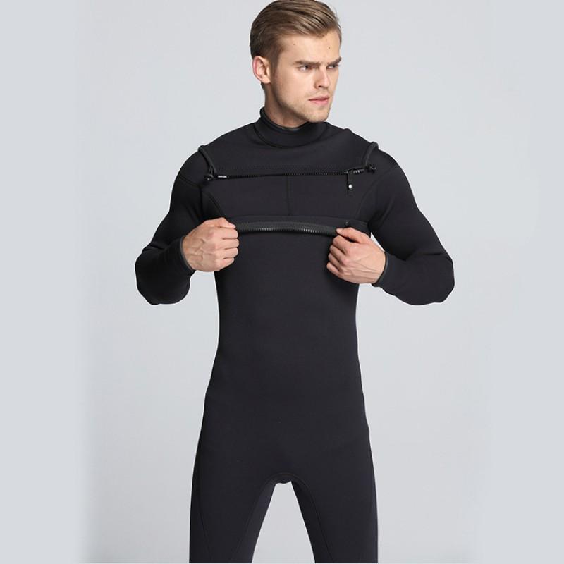 Mens Lightweight Quick-Dry Full-Body Wetsuit Scuba Diving Snorkeling Swimming UV Protection Zipper Front