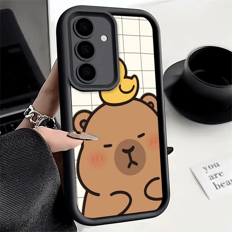 Phone Case for Samsung Galaxy A17 A16 A15 A14 A13 Funny Capybara Cartoon Cute A56 A36 A26 A55 A35 A25 A54 A34 A24 A53 A33 A23 A0