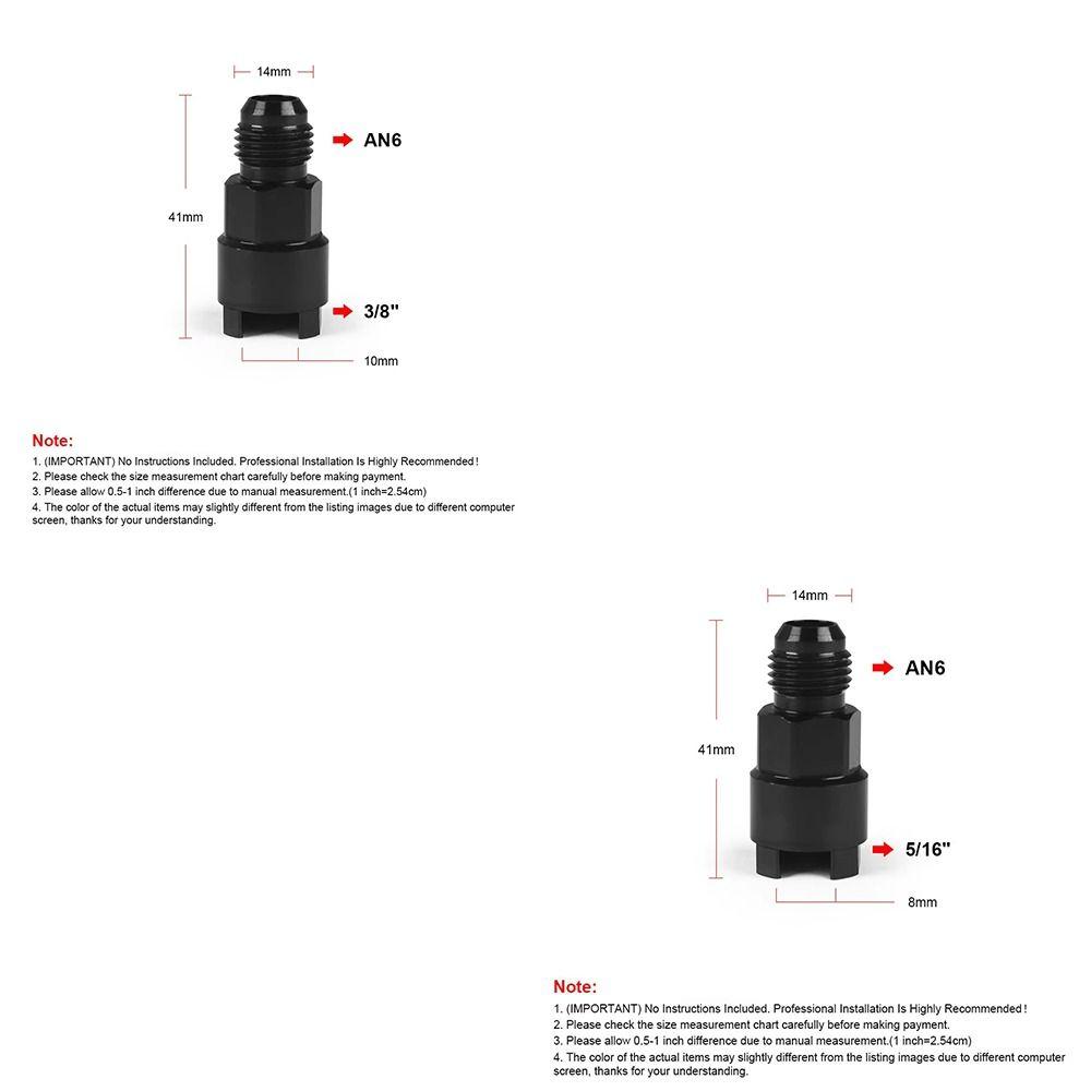 Quick Disconnect Quick Disconnect Adapter AN-6 Male Push Fuel Adapter Automotive Use