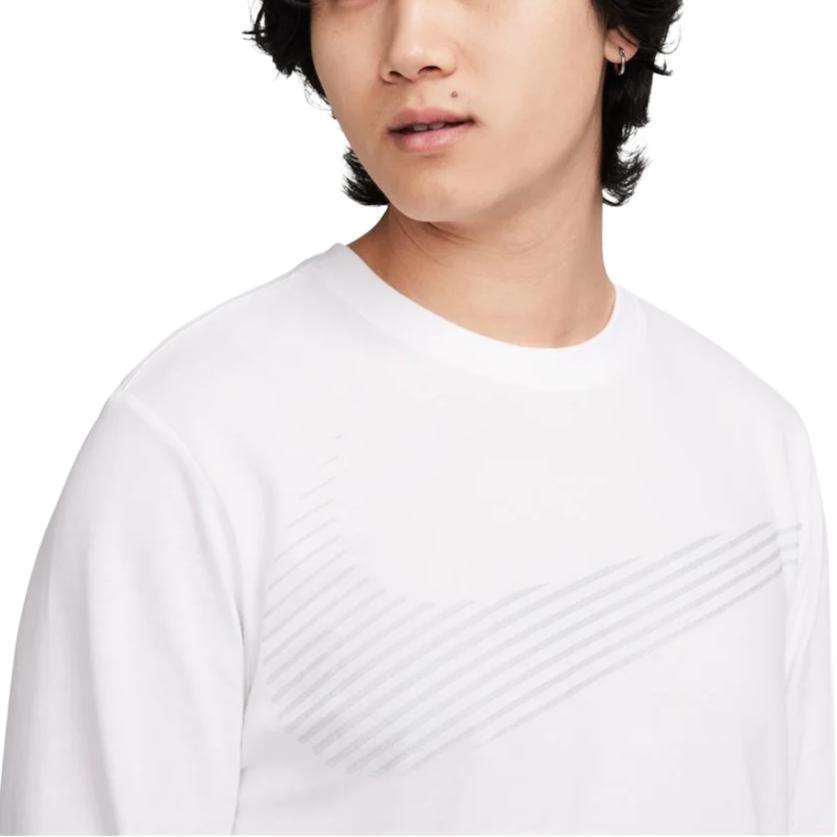 Nike T Shirts Unisex White Crew Neck Moderate Straight Fit FQ3884-100