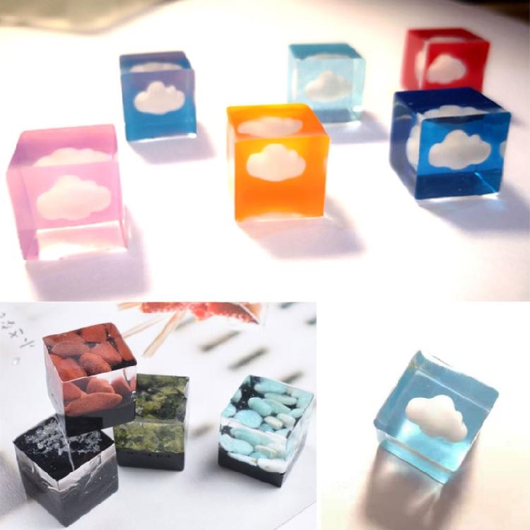 Cube Decoration Mold Resin Large Beauty Mold for Pendant Jewelry Making