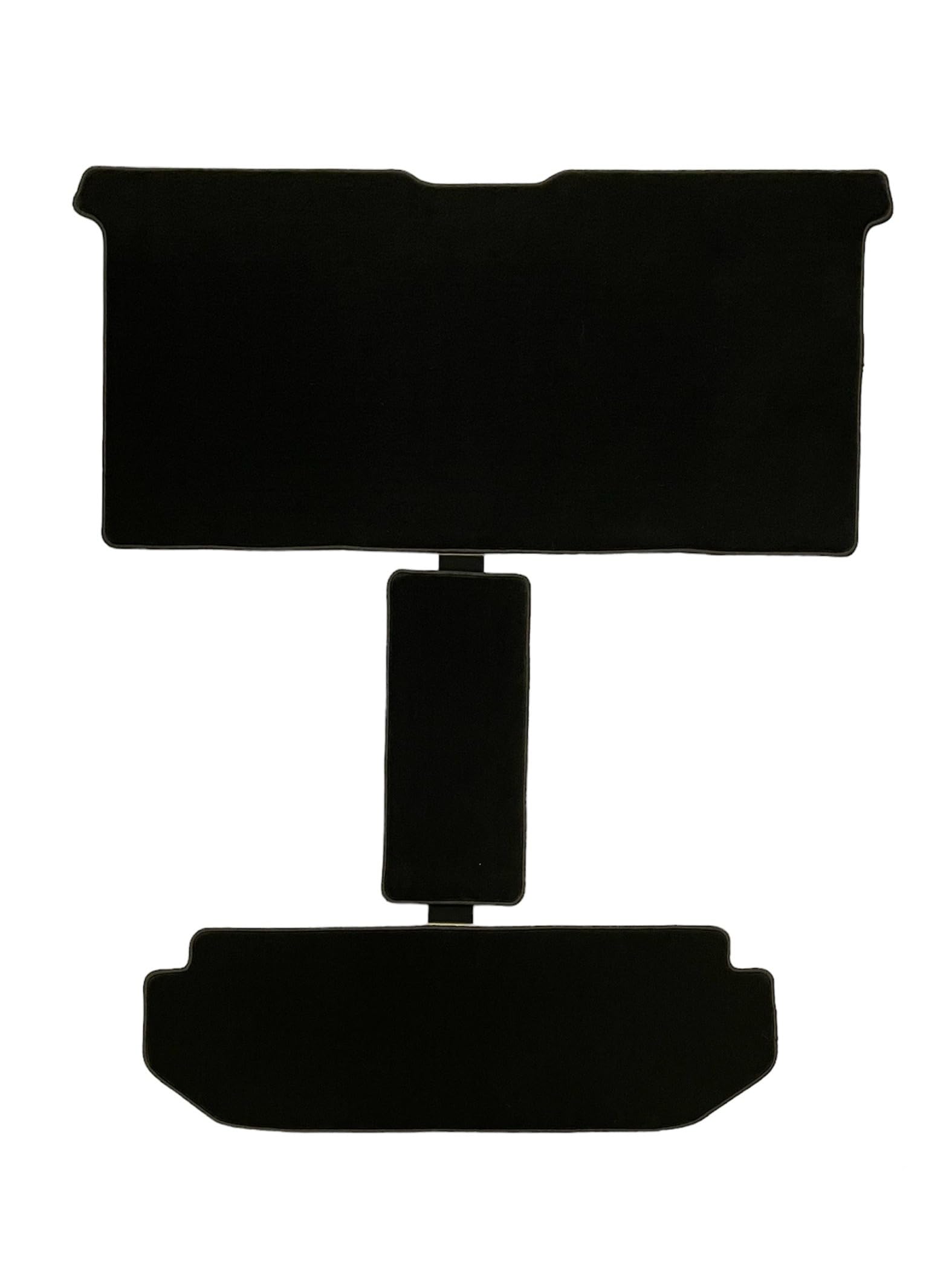 

KobeMat Kobo Mat Rug Set for Second and Third Row Mats for Toyota Alphard and Car Car (Kobe Kobo) Passengers, Walk-Through (Aisle) Vellfire, Mats, чёрный