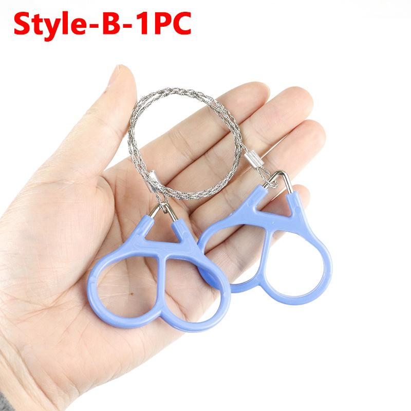 Portable Stainless Steel Wire Saw Portable PVC Pipe Cable Saw Portable Manual Chain Saw Suitable for Hiking Camping Hunting