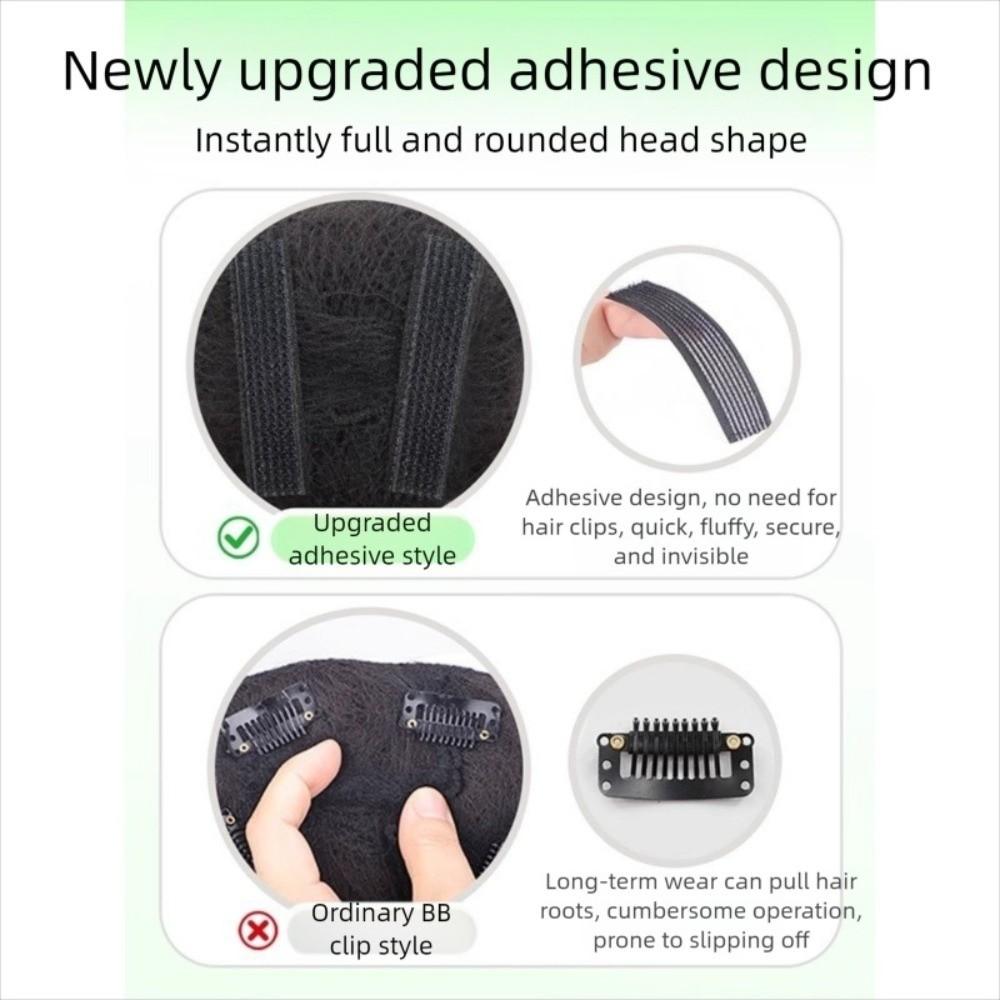 Lightweight Pasted Hair Pads Traceless Invisible Fluffy Hair Cushion  Back of The Head