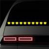 Car Sticker 10pcs Love Decorative Sticker Reflective Crystal Grid Car Sticker Patch Scratch Sticker