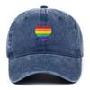 Rainbow Embroidered Baseball Cap with Custom Logo