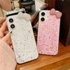 Husă de telefon cu sclipici cu arc diamantat 3D Flash de lux pentru iPhone 16 15 14 13 12 11 Pro Max X XS Max XR 7 8 Plus Husă din spate strălucitoare