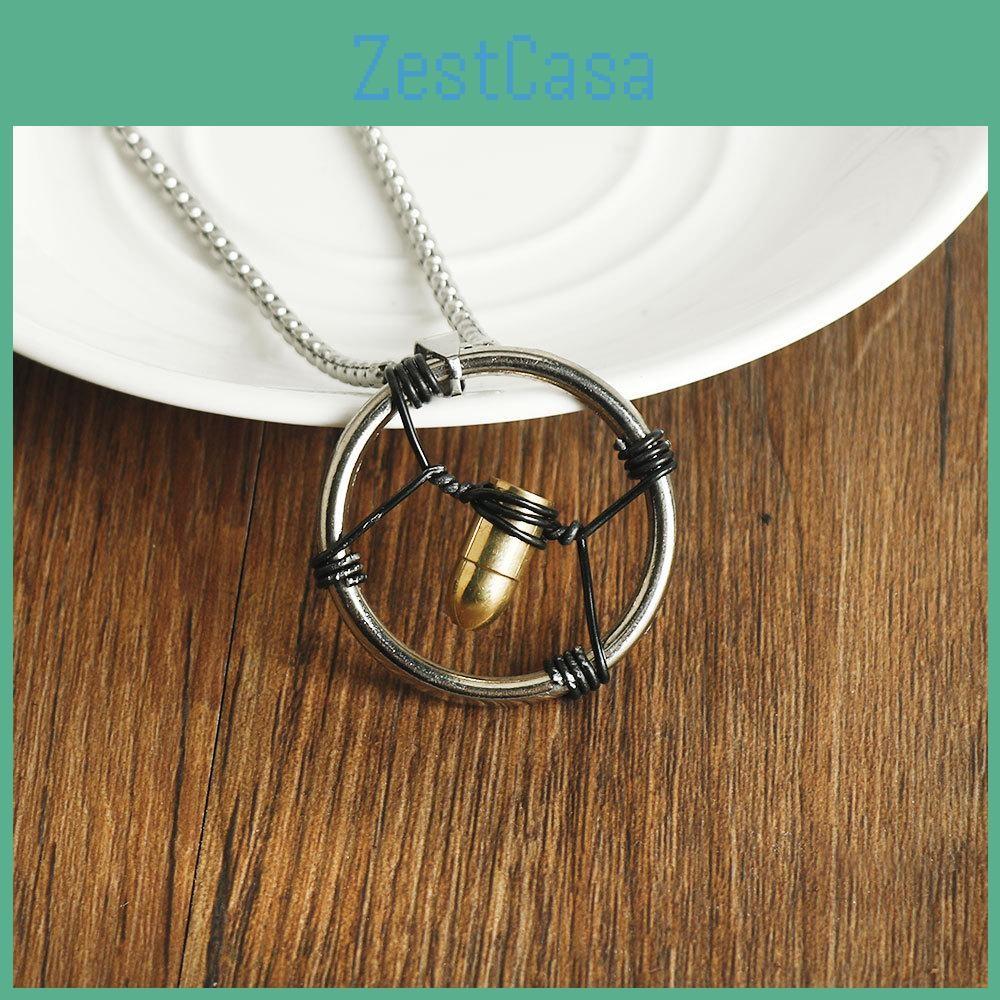 2077 Cyberpunk Long Chain Necklace With Alloy Bullet Head Pendant For Fashion And Wear Casual
