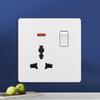 British 13A Multi-Hole Switch & Socket Panel with Type-C Fast Charge for Hong Kong & Macao
