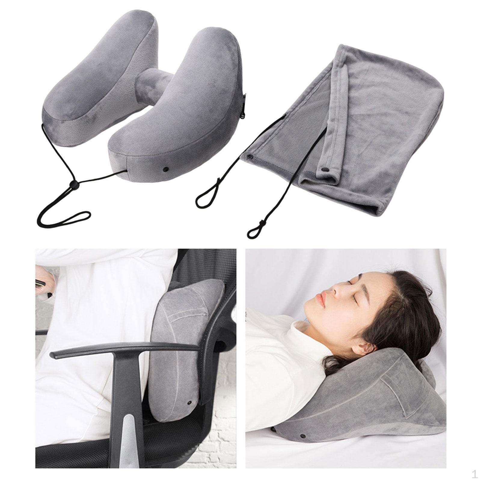 

Ergonomic Travel Neck Pillow with Portable Storage Pouch Grey