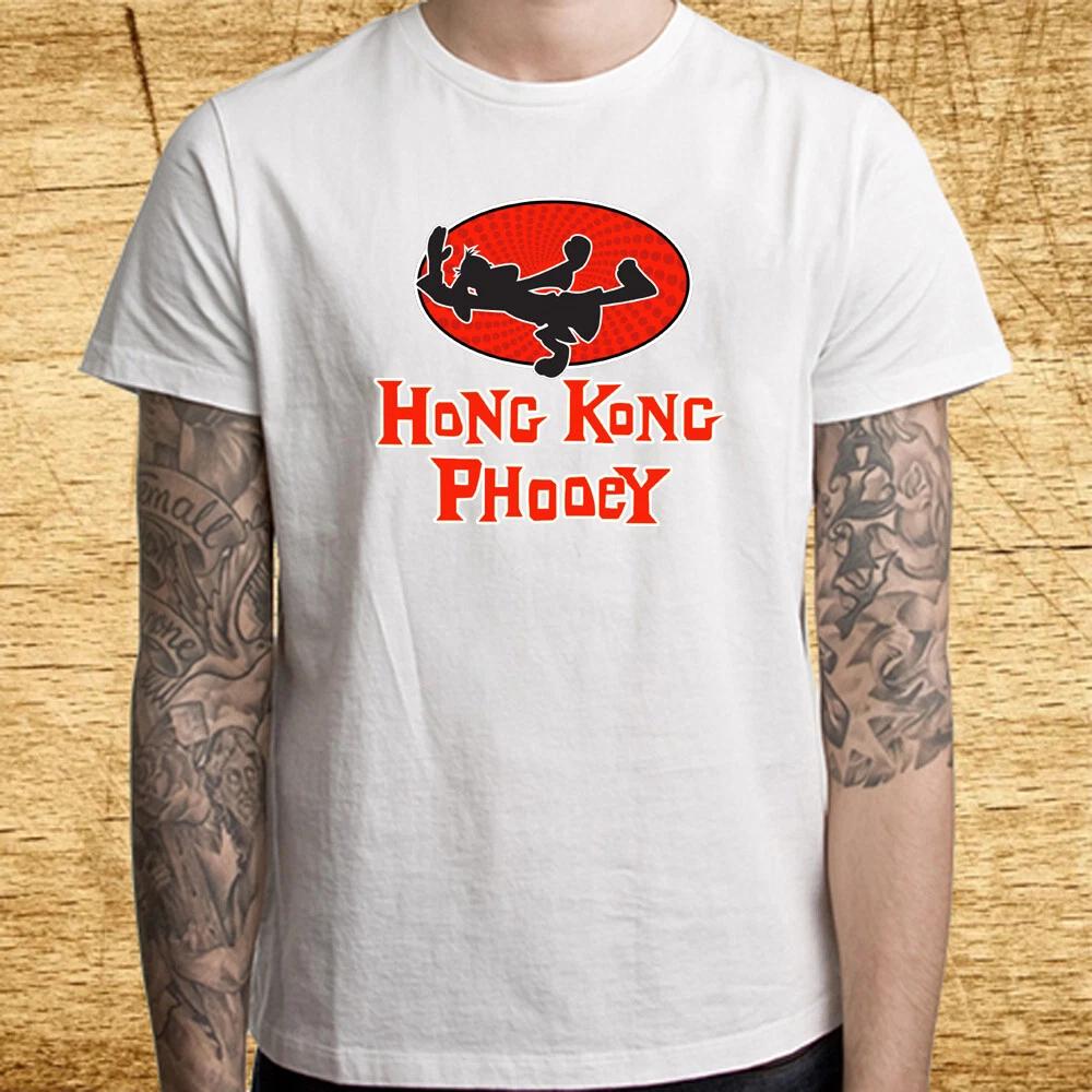 Men s and Women s T-shirts Hong Kong Phooey Cartoon White Size S to 5XL L
